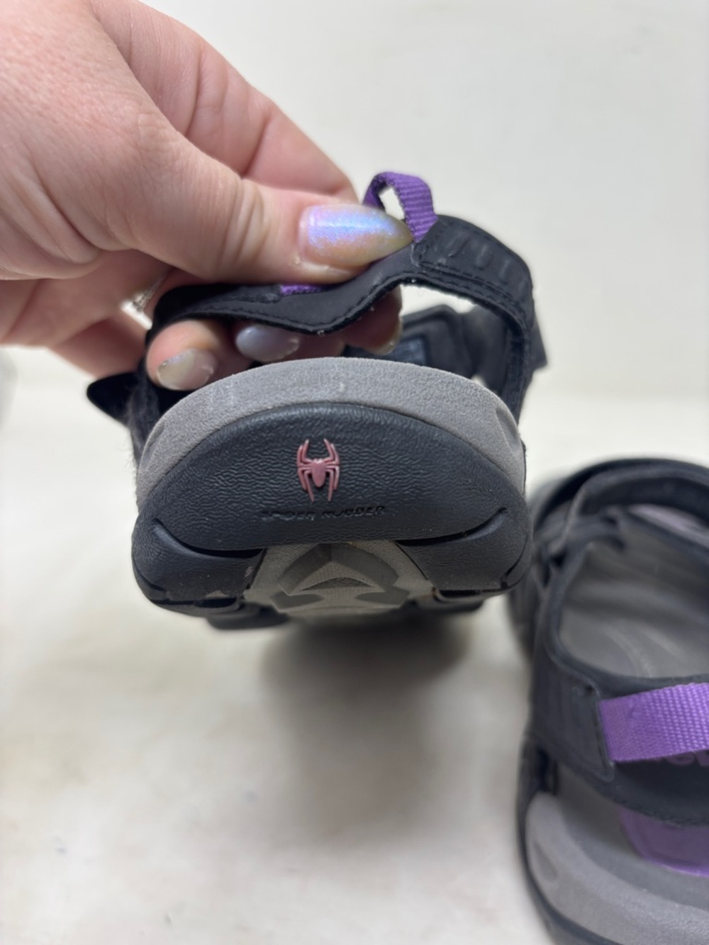 Teva Women’s Black Sandals with Purple Accents - Picture 5 of 10